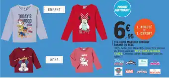 E.Leclerc Tee-Shirt Manches Longues Enfant Ou Bébé offre