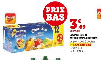 Super U CAPRI SUN MULTIVITAMINES offre