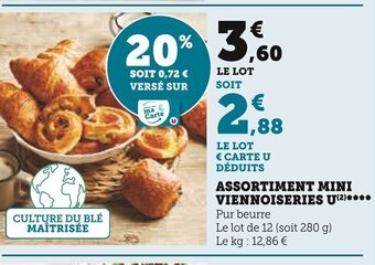 Super U ASSORTIMENT MINI VIENNOISERIES U offre