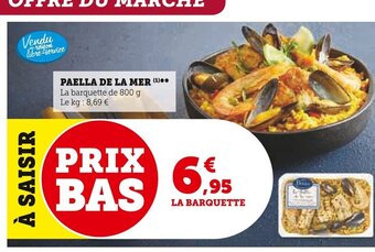 Super U PAELLA DE LA MER offre
