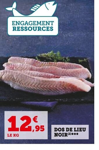 Super U DOS DE LIEU NOIR offre