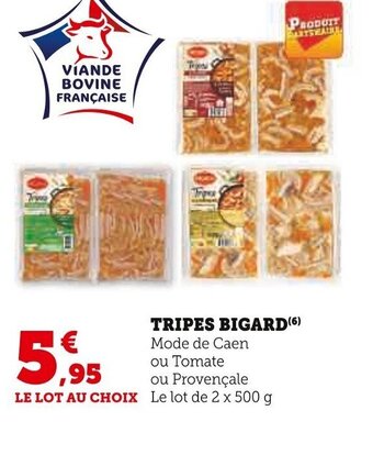 Super U TRIPES BIGARD offre