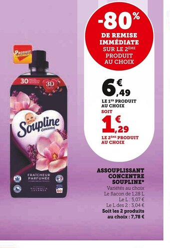Super U ASSOUPLISSANT CONCENTRE SOUPLINE offre