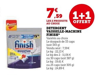 Super U DETERGENT VAISSELLE-MACHINE offre