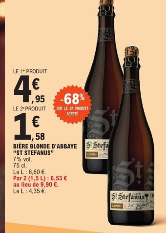 BIÈRE BLONDE D'ABBAYE ST STEFANUS