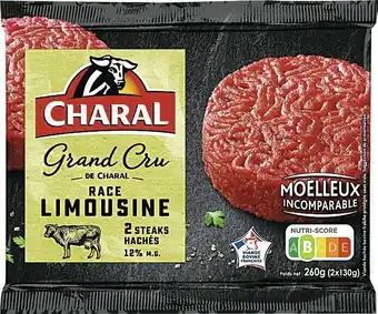 Spar STEAKS HACHÉS GRAND CRU DE CHARAL RACE LIMOUSINE 12% M.G. offre