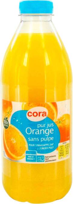 Match Cora jus d'orange sans pulpe offre