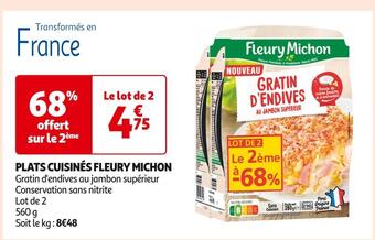 Auchan Supermarché Fleury michon plats cuisinés offre