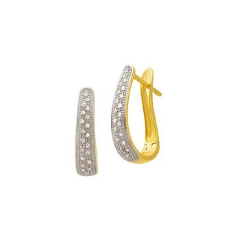 Auchan Créoles or 750 millièmes rhodié et diamants offre