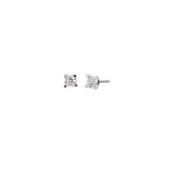 Auchan Boucles d'oreilles platine et diamants 0,46 carat offre