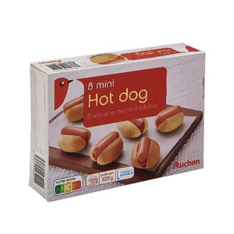 Auchan Mini hot-dog surgelés auchan offre