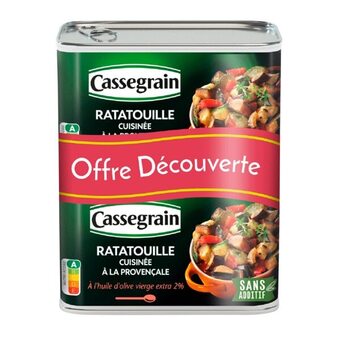 Auchan Légumes cuisinés ratatouille à la provençale à l'huile d'olive vierge-extra cassegrain offre