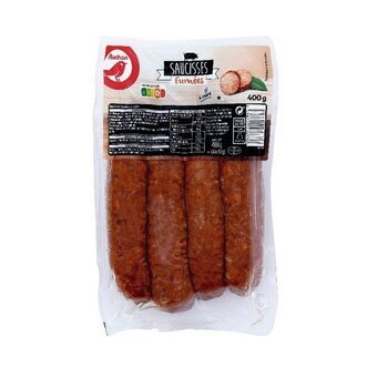 Auchan Saucisses fumées à cuire auchan offre