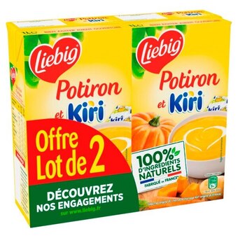 Auchan Soupe potiron et kiri liebig offre