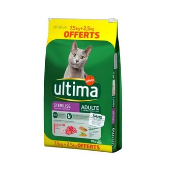 Croquettes pour chat stérilisé adulte au boeuf ultima