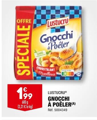 ALDI Lustucru gnocchi à poêler offre
