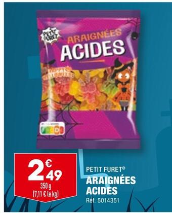 ALDI Petit furet araignées acides offre
