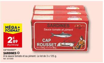 ALDI Cap rousset sardines offre