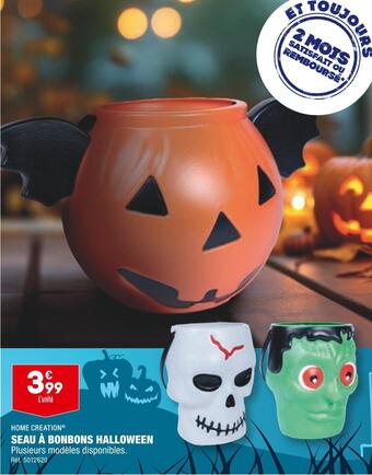 ALDI Home creation seau à bonbons halloween offre