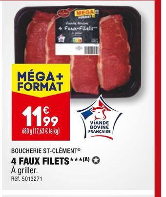 ALDI Boucherie st-clément 4 faux filets offre