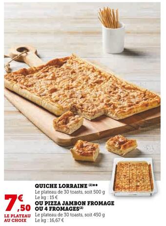 U Express Quiche lorraine offre