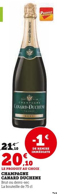 Super U Canard duchene champagne offre