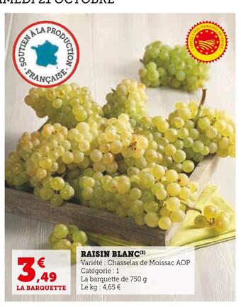 U Express Raisin blanc offre