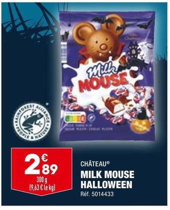 ALDI Château milk mouse halloween offre