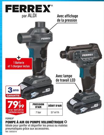 ALDI Ferrex pompe à air ou pompe volumétrique offre