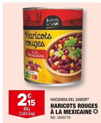 ALDI Hacienda del sabor haricots rouges à la mexicaine offre