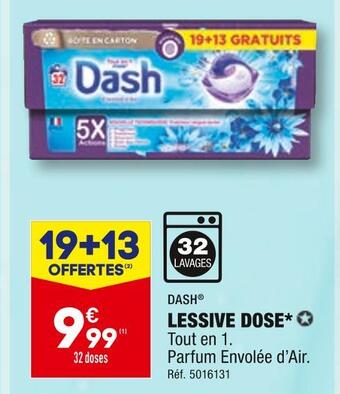 ALDI Dash lessive dose offre