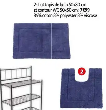 Auchan Lot tapis de bain offre