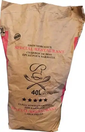 Auchan CHARBON DE BOIS 40 l offre