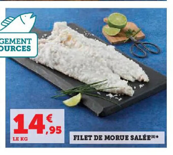 Super U FILET DE MORUE SALÉE offre