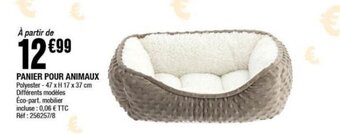 La Foir'Fouille PANIER POUR ANIMAUX offre