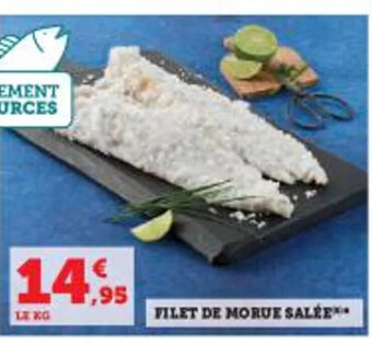 Hyper U FILET DE MORUE SALEE offre
