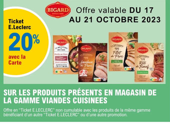 E.Leclerc SUR LES PRODUITS PRÉSENTS EN MAGASIN DE offre