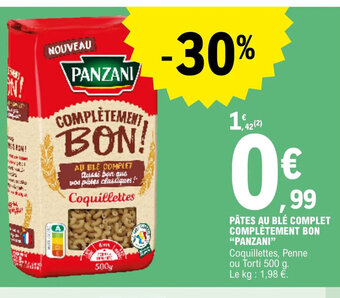 E.Leclerc PÂTES AU BLÉ COMPLET COMPLÈTEMENT BON offre