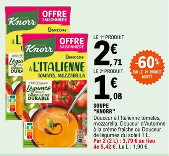 E.Leclerc SOUPE "KNORR" offre