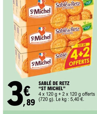 E.Leclerc SABLÉ DE RETZ "ST MICHEL" offre