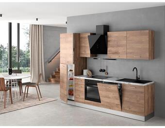 Brico Dépôt Cuisine équipée bel air l. 2,80 m + 5 électroménagers inclus offre
