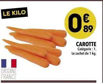 Supeco Carotte offre