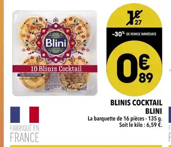 Supeco Blinis cocktail Blini offre
