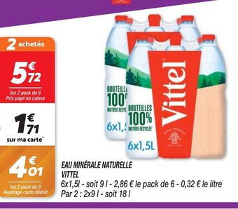 Netto EAU MINÉRALE NATURELLE VITTEL offre