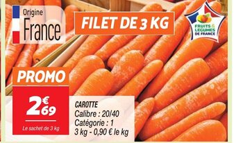 Netto CAROTTE offre