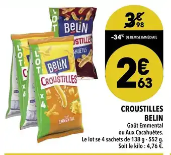 Supeco Croustilles Belin offre