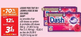 Netto LESSIVE PODS TOUT EN 1 JASMIN & ROSE DE MAI offre