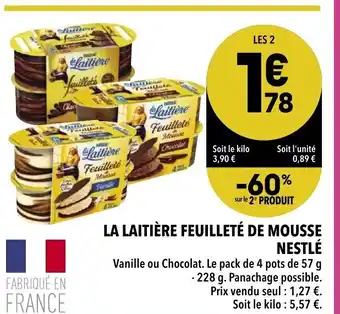 Supeco La Laitière Feuilleté de Mousse Nestlé offre
