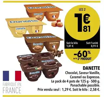 Supeco Danette offre