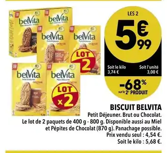 Supeco Biscuits Belvita offre
